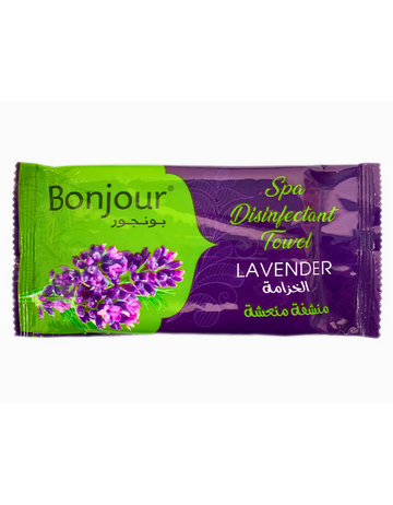 Bonjour Refreshing Wet Towel Pack - Energizing and Zesty - 25 Pcs